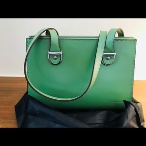 NWT Jack George Milano Lime Green Shoulder Handbag